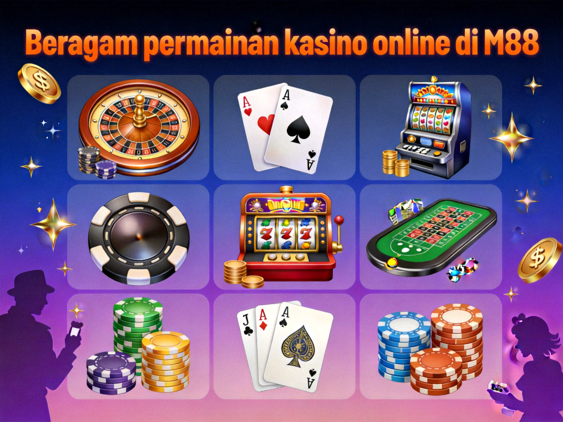Beragam permainan kasino online di M88
