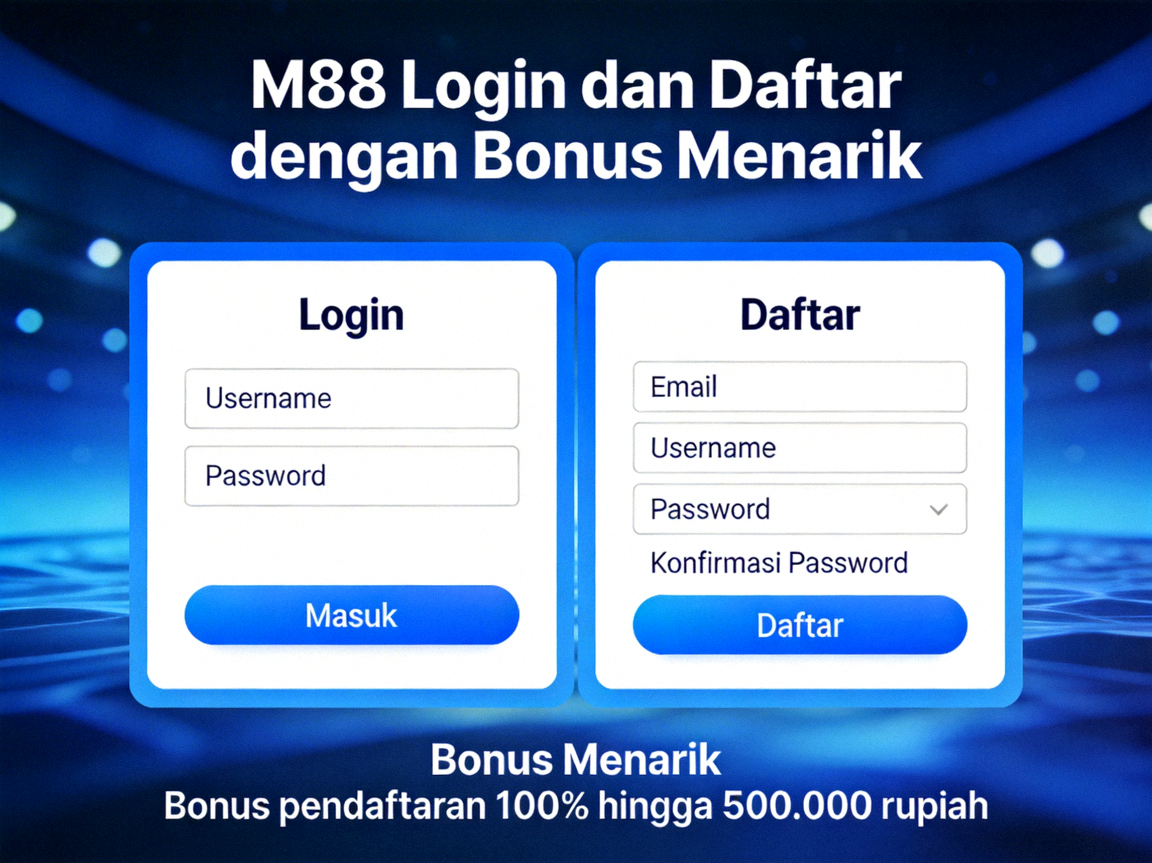 M88 Login dan Daftar dengan Bonus Menarik
